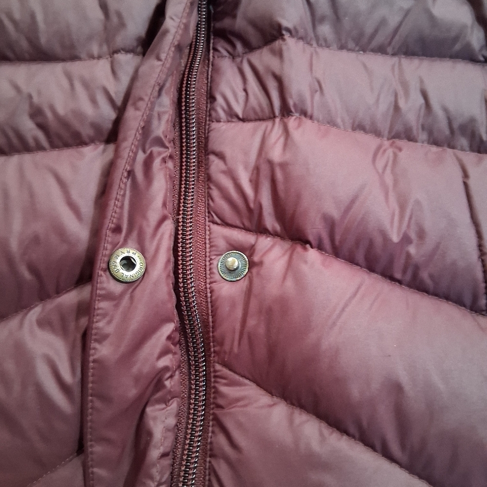 Land's End Women's Plum Long Down Jacket 1X - Picture 7 of 10